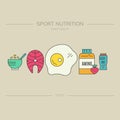 Sport Nutrition Concept