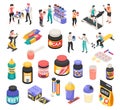 Sport Nutrition Icons Set