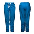 Sport pants, blue Royalty Free Stock Photo