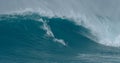 Sport photography. Jaws swell on International surfing event in Maui, Hawai 2021 December.