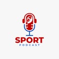 Sport Podcast Mascot
