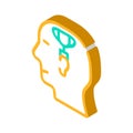 Sport psychology glyph icon vector illustration color