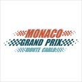 Sport race Grand Prix Monaco color symbol