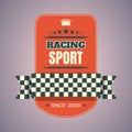 Sport racing label Royalty Free Stock Photo