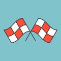 Sport and racing Winner Flag icon