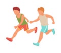 Sport Runners Kids Composition