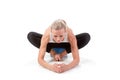 Sport Series: yoga. Angle Pose Royalty Free Stock Photo