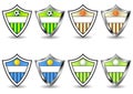 Sport shields set Royalty Free Stock Photo