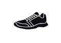 Sport shoe icon silhouette Royalty Free Stock Photo