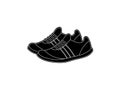 Sport shoe icon silhouette Royalty Free Stock Photo