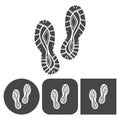 Sport shoe icon - vector icons set Royalty Free Stock Photo
