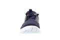 Sport shoe for running with a comfortable white sole and textile ventilated design.