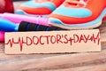 Sport shoes and jump rope. Royalty Free Stock Photo