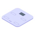 Sport smart scales icon, isometric style