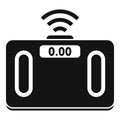 Sport smart scales icon, simple style