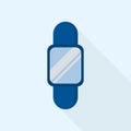 Sport smart watch icon, flat style