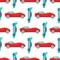 Sport speed automobile offroad rally car colorful fast motor racing auto driver transport motorsport seamless pattern