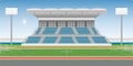 Sport stadium grandstand to cheering sport . Royalty Free Stock Photo