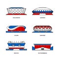 Sport stadiums in Russia 2018