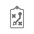 Sport strategy board icon. Element of Sport for mobile concept and web apps icon. Outline, thin line icon for website design and