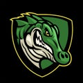 Sport style logo of crocodile head