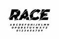 Sport style modern font