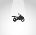 sport style scooter icon, bke simple isolated icon Royalty Free Stock Photo