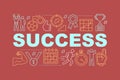 Sport success word concepts banner