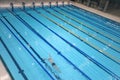 Sport swimming pool inside building Royalty Free Stock Photo