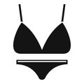 Sport swimsuit icon, simple style Royalty Free Stock Photo