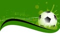 Sport template with soccer, football ball
