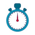 Sport timer clocksymbol isolated blue lines
