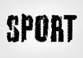 Sport Tire Lettering Royalty Free Stock Photo