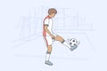 Sport, training, game, football, activity concept