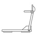 Sport treadmill icon, outline style