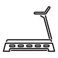 Sport treadmill icon outline vector. Healthy lifestyle