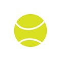Sport vector tennis ball game icon equipment illustration. Symbol tennis ball green isolated sphere competition circle recreation Royalty Free Stock Photo