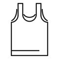 Sport vest icon, outline style