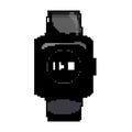 sport watch tracker game pixel art vector illustration