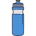 Sport water bottle for drink vector icon