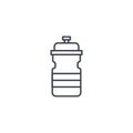 Sport water bottle thin line icon. Linear vector symbol