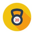 Sport weight single icon.
