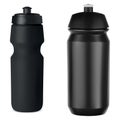 Sport whater bottle black plastic. Bicycle drink Royalty Free Stock Photo