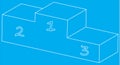 Sport winners podium illustration Royalty Free Stock Photo