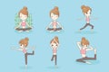 Sport woman do yoga