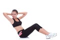 Sport woman stretching exercise.