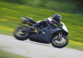 Sportbike Motorcycle Racer Royalty Free Stock Photo