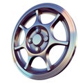 Sportcar light alloy rim 3D render