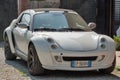 Sportcar Smart Roadster coupe outdoor in Pisa, Italy.