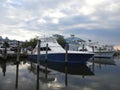 Sport Fishing Boats Sitting at the Dock Royalty Free Stock Photo